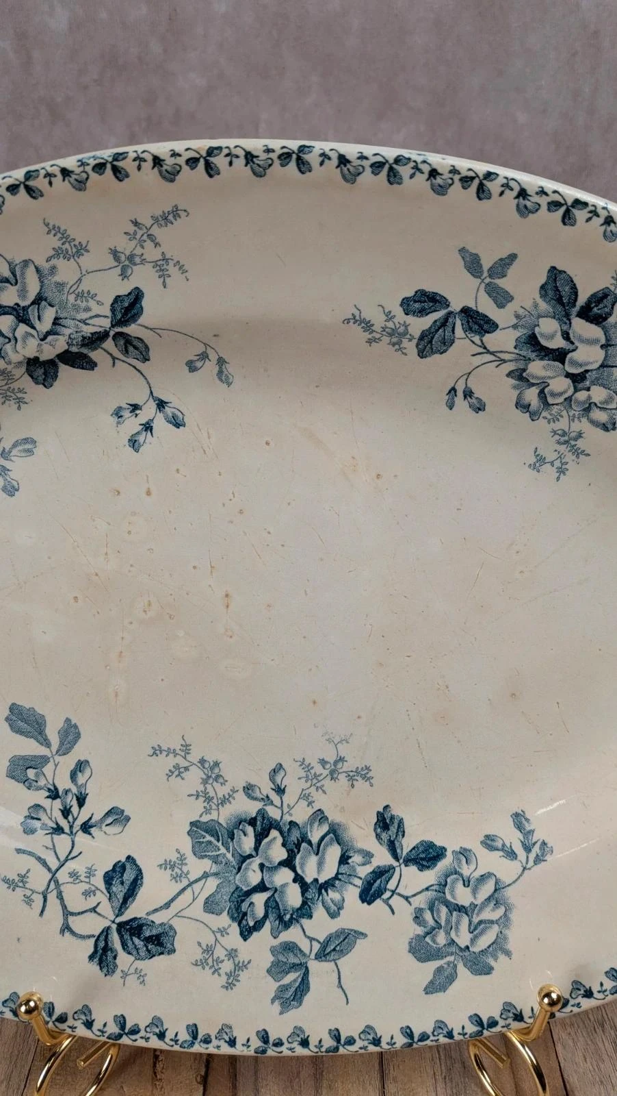 Prato oval antigo Saint-amand Hamage modelo Acacia – photo 4